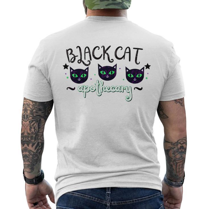 Black Cat Apothecary Halloween Men's T-shirt Back Print