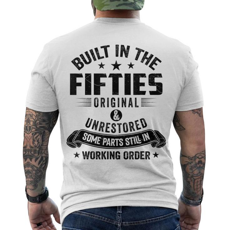 Built In The Fifties Built In The 50S Birthday Men's T-shirt Back Print