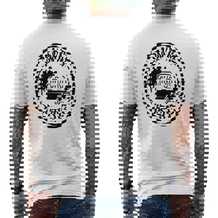 Camp Besties Camping Lovers Camping Campfire Men's T-shirt Back Print