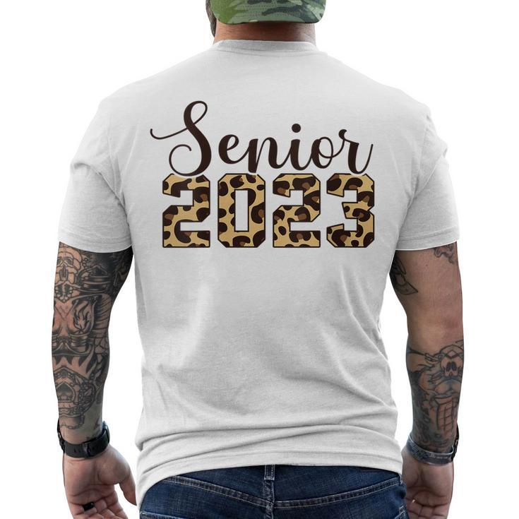Class Of 2023 Graduation Leopard Senior 2023 Men's T-shirt Back Print