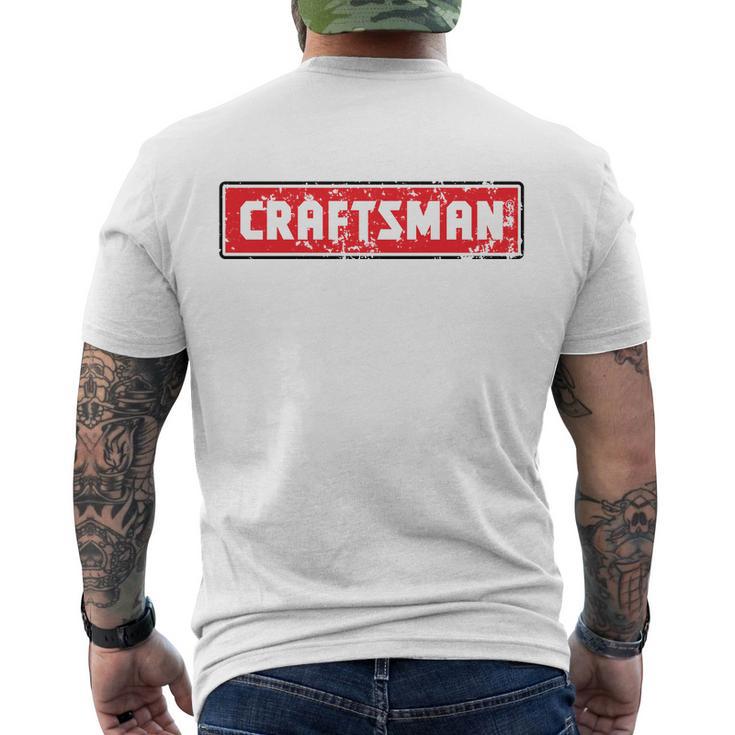 Craftsman Distressed Tshirt Men's Crewneck Short Sleeve Back Print T-shirt