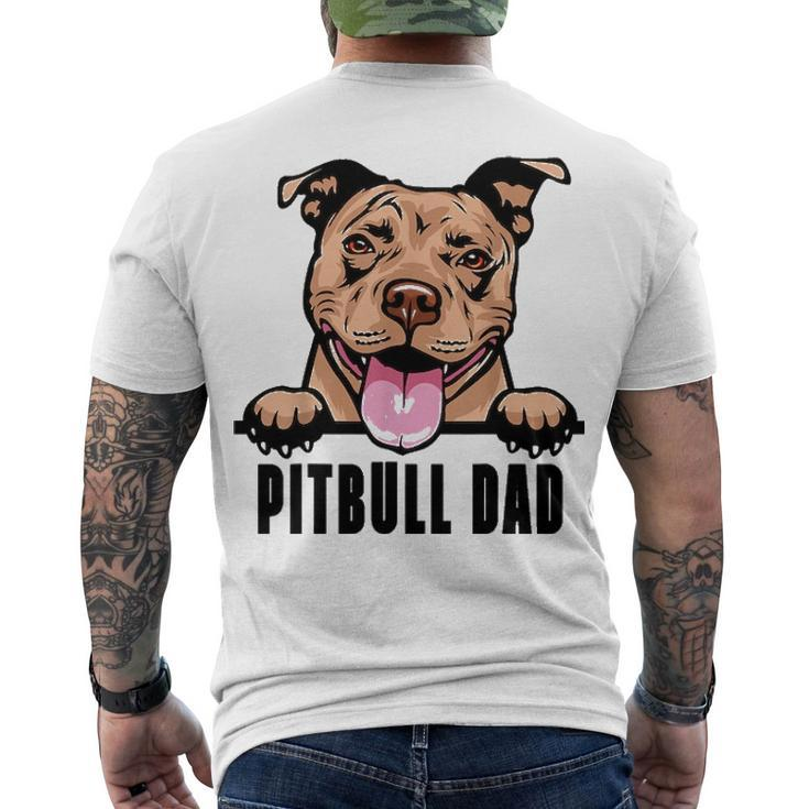 Dogs 365 Pitbull Dad Dog Pitbull Dad Men's T-shirt Back Print