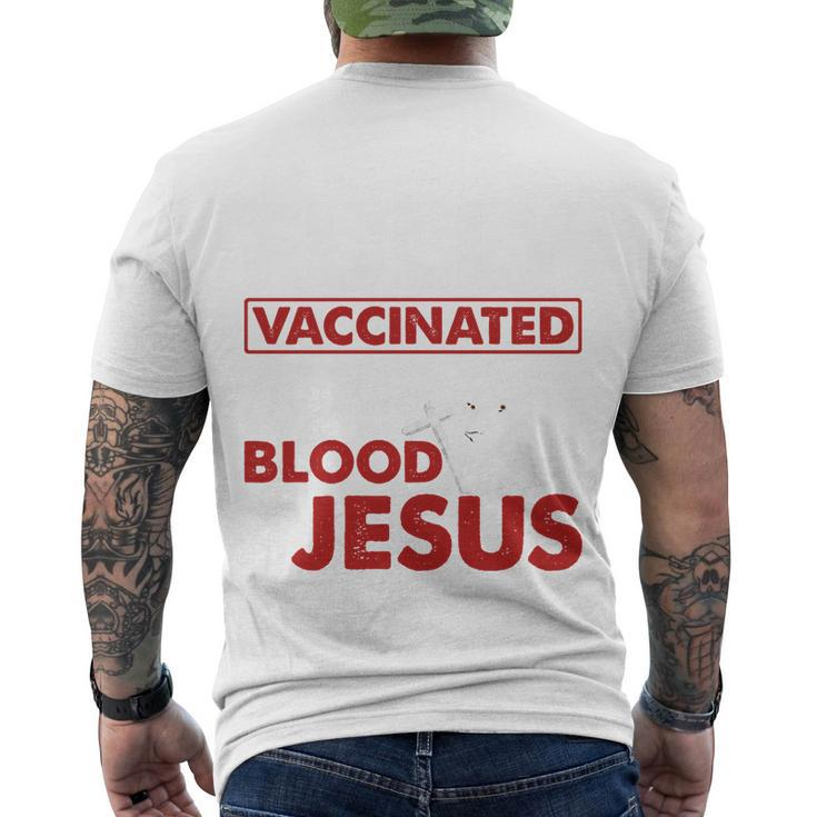 Fully Vaccinated By The Blood Of Jesus Lion God Christian 12 Tshirt Men's Crewneck Short Sleeve Back Print T-shirt