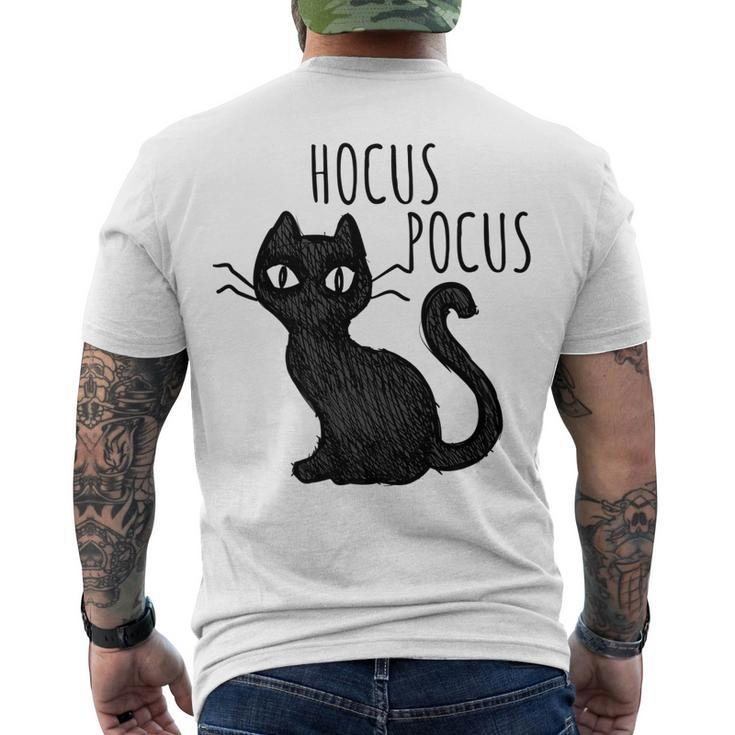 Halloween For Cat Lovers Hocus Pocus Black Cat Men's T-shirt Back Print