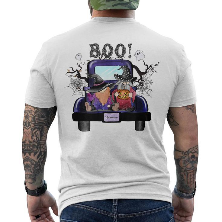 Halloween Gnomes Costume Truck Spooky Men's T-shirt Back Print