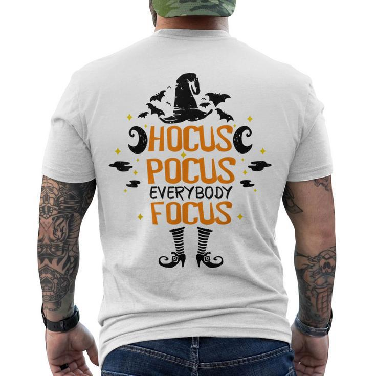 Halloween Hocus Pocus Everybody Focus Teacher Costume V2 Men's T-shirt Back Print