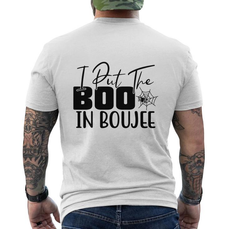 Happy Halloween I Put The Boo In Boujee Men's T-shirt Back Print