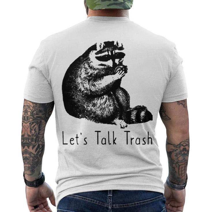Lets Talk Trash Men's Crewneck Short Sleeve Back Print T-shirt