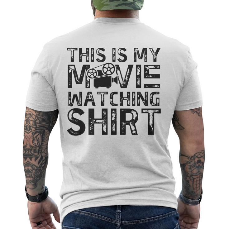 This Is My Movie Watching Family Moving Night Men's Back Print T-shirt