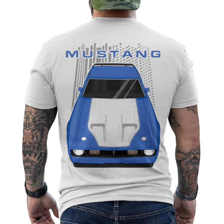 Mustang Mach 1 1971 To 1972 Blue Men's T-shirt Back Print - Thegiftio