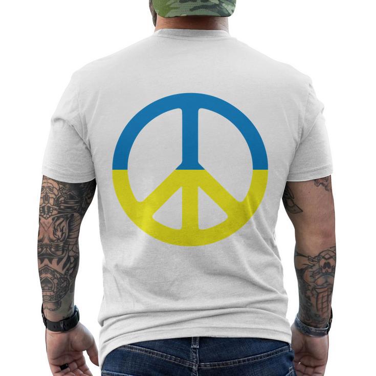 Peace In Ukraine Tshirt Men's Crewneck Short Sleeve Back Print T-shirt