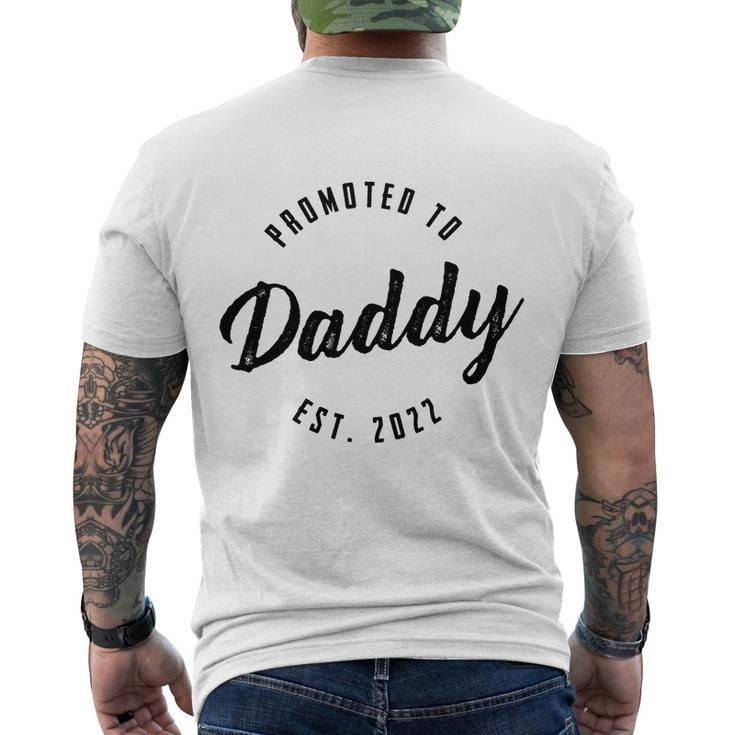 Promoted To Daddy 2022 For Men Of Girl New Dad Life With This Shirt New Dad Tshirt Men's Crewneck Short Sleeve Back Print T-shirt