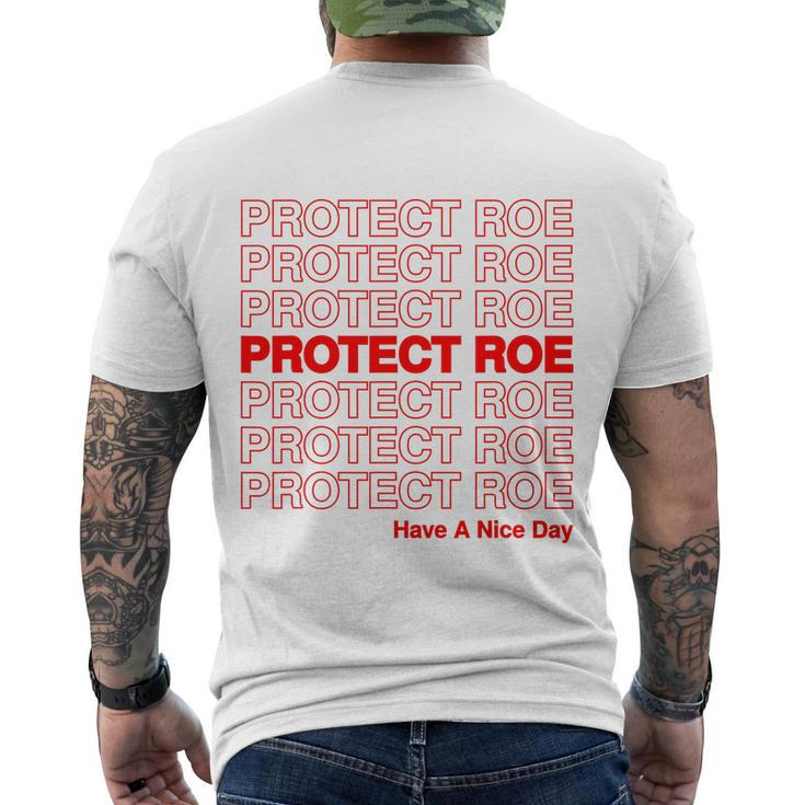 Protect Roe V Wade Pro Choice Feminist Reproductive Rights Design Tshirt Men's Crewneck Short Sleeve Back Print T-shirt