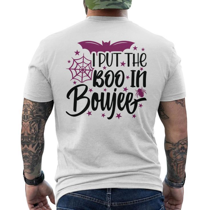 I Put The Boo In Boujee Bat Halloween Men's T-shirt Back Print