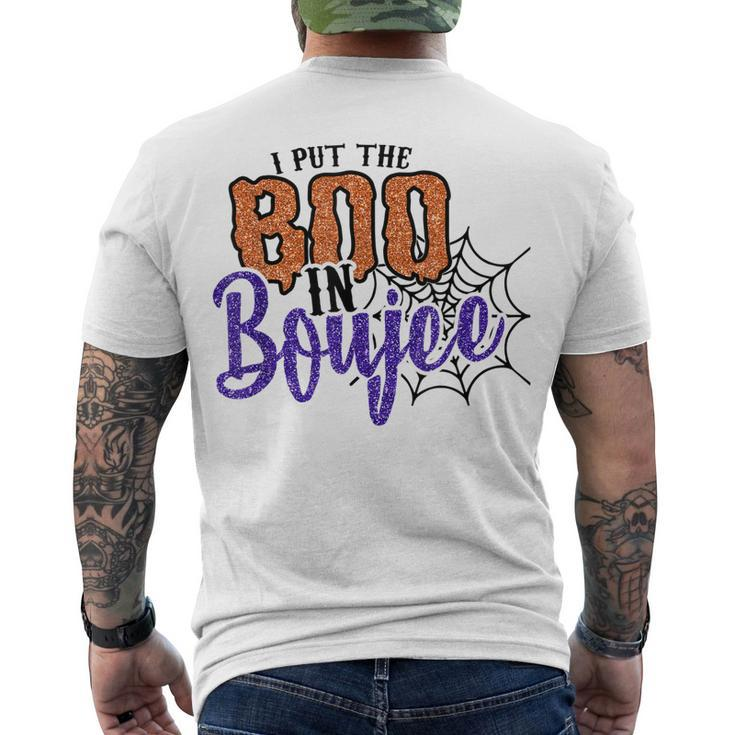 I Put The Boo In Boujee Halloween Men's T-shirt Back Print