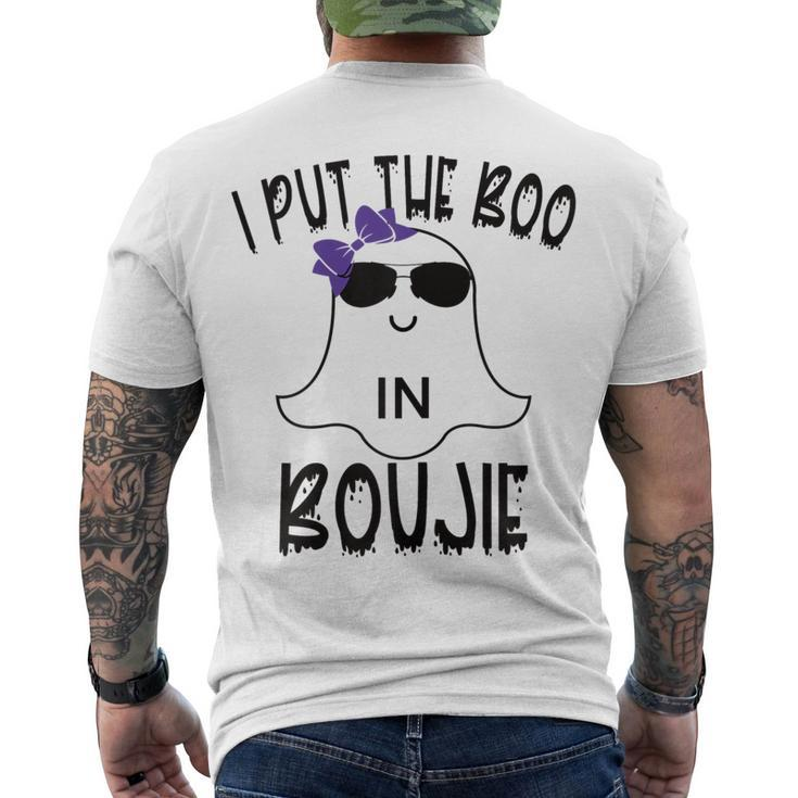 I Put The Boo In Boujie Cute Halloween Costume Boujee Men's T-shirt Back Print