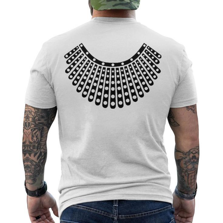 Rbg Collar Shirt Men's Crewneck Short Sleeve Back Print T-shirt