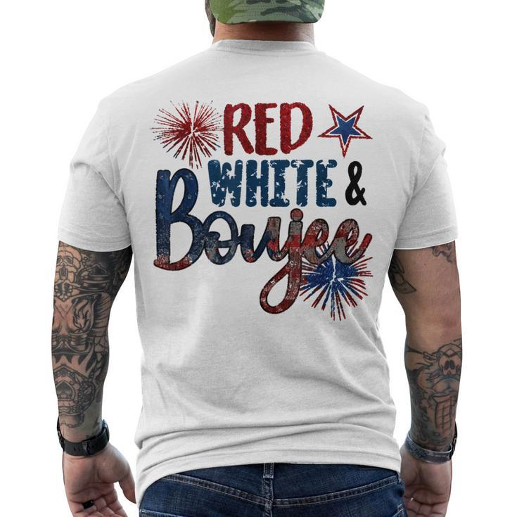 Red White And Boujee 4Th Of July Fourth Of July Vintage Men's T-shirt Back Print