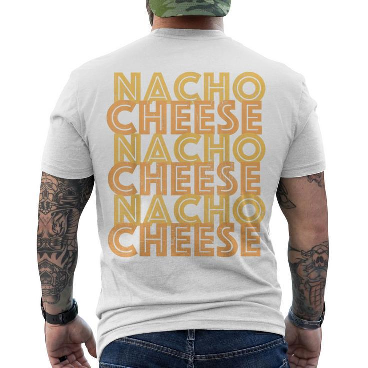 Retro Nacho Cheese Vintage Nacho Day Men's T-shirt Back Print