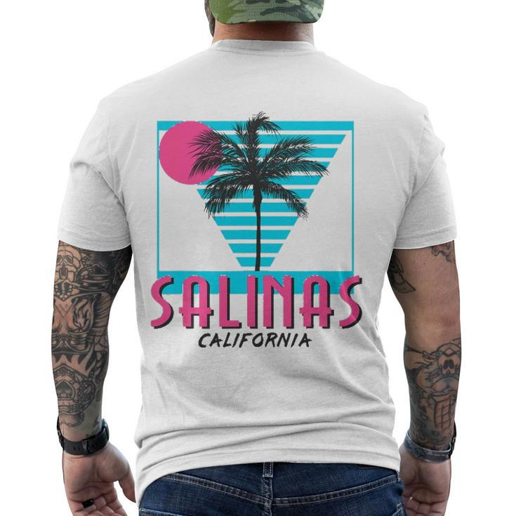 Salinas California Retro Ca Cool Men's Back Print T-shirt