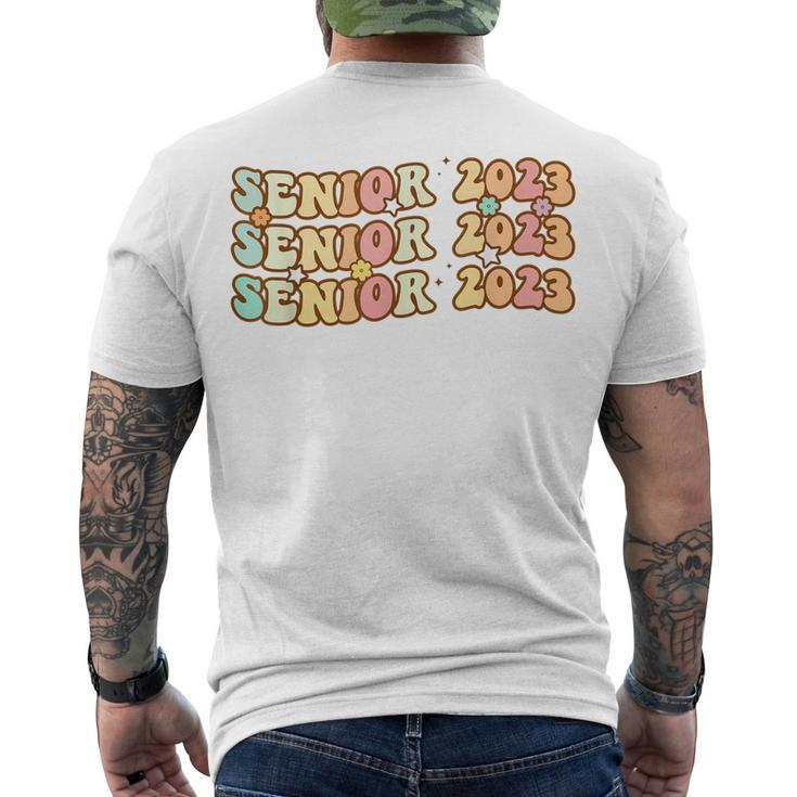Senior 2023 Retro Class Of 2023 Graduation 23 Men's T-shirt Back Print