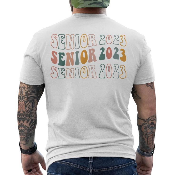 Senior 2023 Retro Class Of 2023 Seniors Graduation 23 Men's T-shirt Back Print