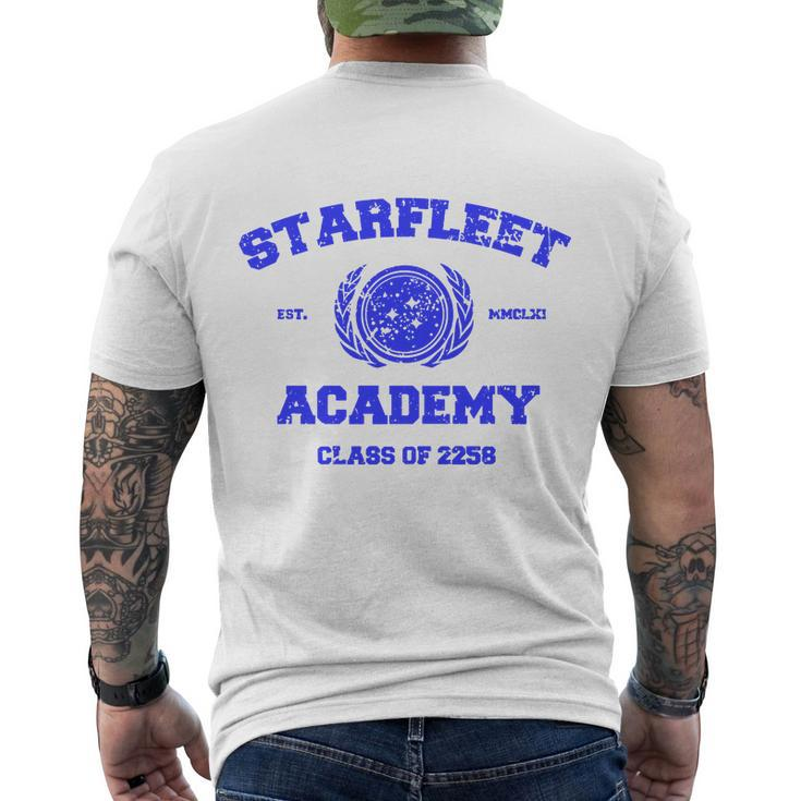 Starfleet Academy Distressed Men's Crewneck Short Sleeve Back Print T-shirt