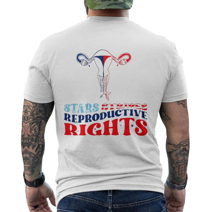 Stars Stripes Reproductive Rights Roe V Wade Overturned Men's Back Print T-shirt