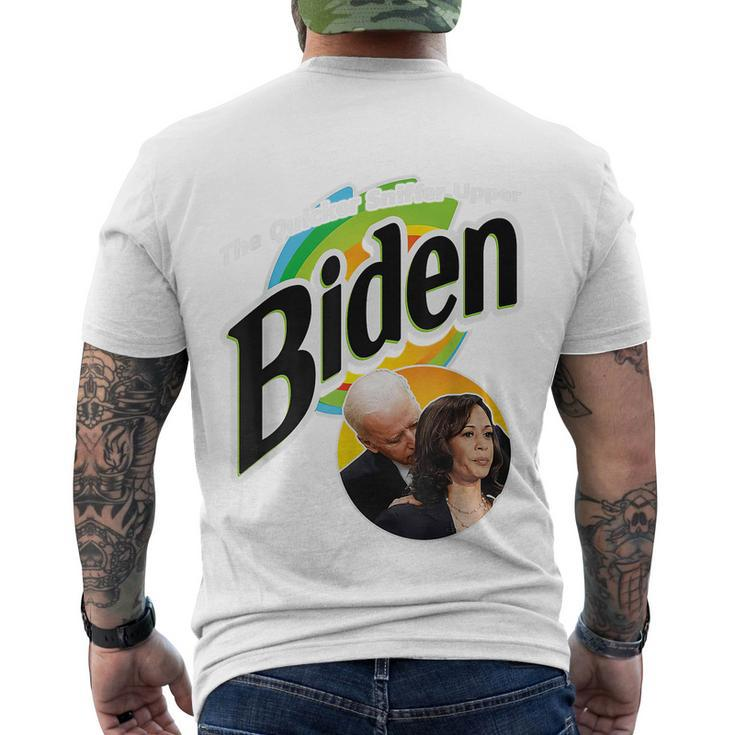 The Quicker Sniffer Upper Anti Biden Pro Trump Funny 21 Tshirt Men's Crewneck Short Sleeve Back Print T-shirt