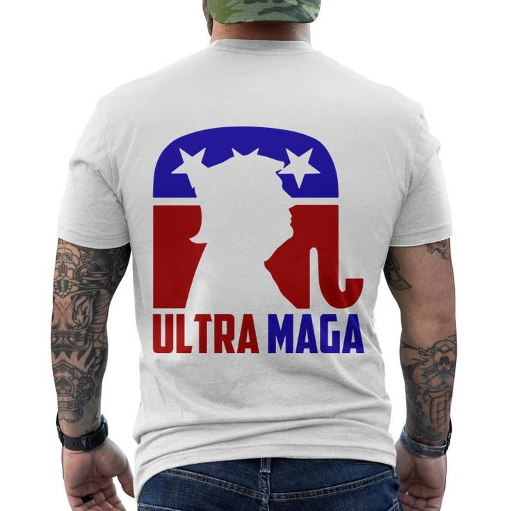 Ultra Maga Shirt Pro Trump Funny Anti Biden Republican Gift Tshirt Men's Crewneck Short Sleeve Back Print T-shirt