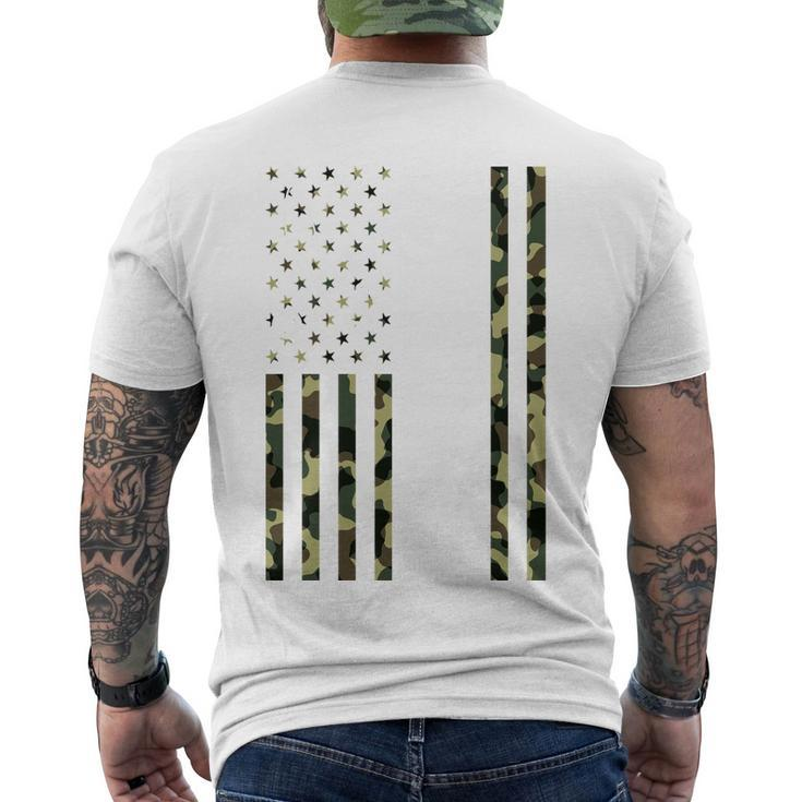 Va Nurse Army Usa Flag Men's Crewneck Short Sleeve Back Print T-shirt
