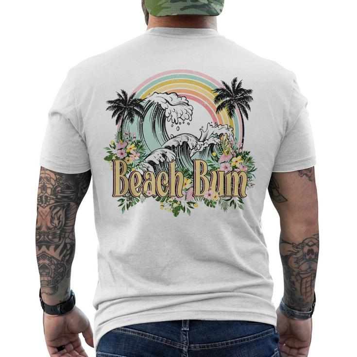 Vintage Retro Beach Bum Tropical Summer Vacation Men's T-shirt Back Print