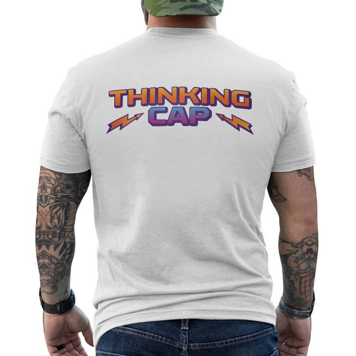 Dustin Devil Skull Eleven Thinking Cap Men's Crewneck Short Sleeve Back Print T-shirt