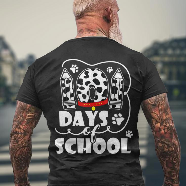 101 Days Of School Dalmatian Logo Men's Crewneck Short Sleeve Back Print T-shirt Gifts for Old Men
