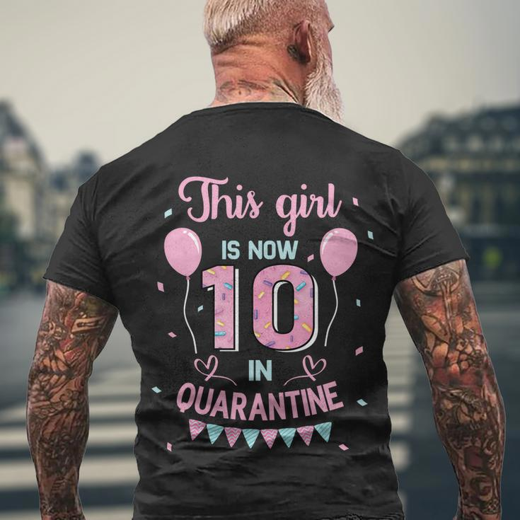 10Th Birthday Funny Gift Girls This Girl Is Now 10 Double Digits Gift Men's Crewneck Short Sleeve Back Print T-shirt Gifts for Old Men