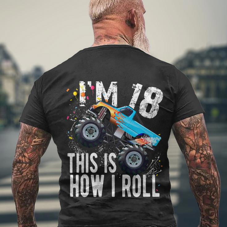 18 Year Old Gift Cool 18Th Birthday Boy Gift For Monster Truck Car Lovers Men's Crewneck Short Sleeve Back Print T-shirt Gifts for Old Men