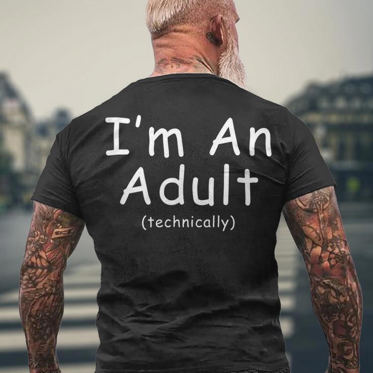 18Th Birthday Im An Adult 18Th Birthday Men's T-shirt Back Print Gifts for Old Men