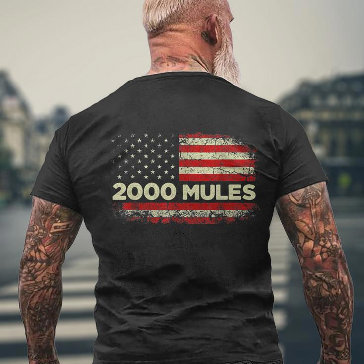 2000 Mules Pro Trump 2024 Tshirt V2 Men's Crewneck Short Sleeve Back Print T-shirt Gifts for Old Men