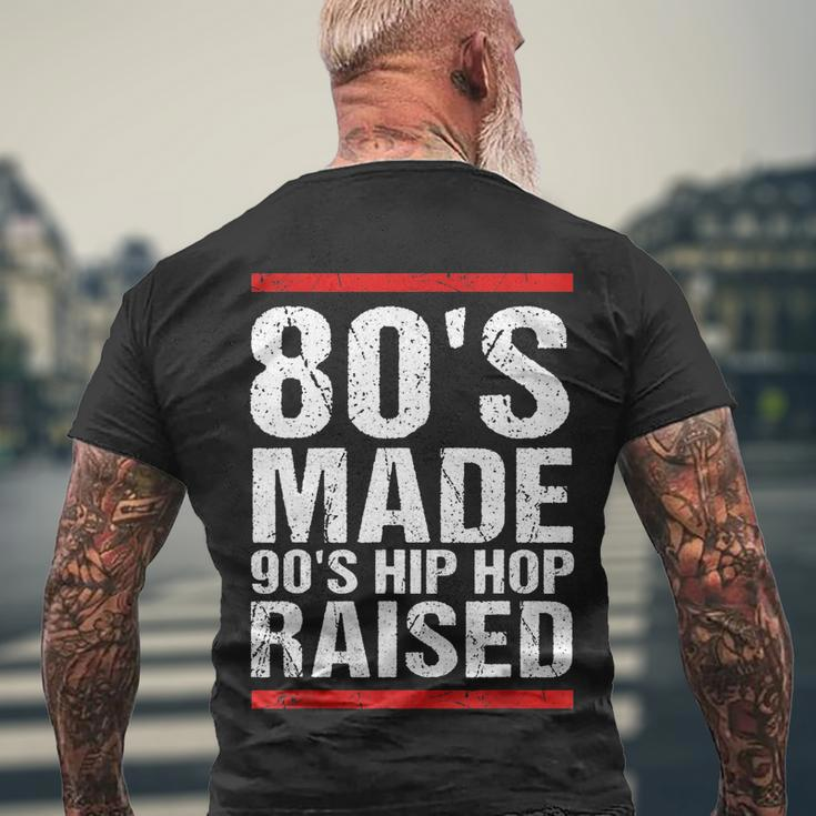 80S Made 90S Hip Hop Raised Apparel Tshirt Men's Crewneck Short Sleeve Back Print T-shirt Gifts for Old Men