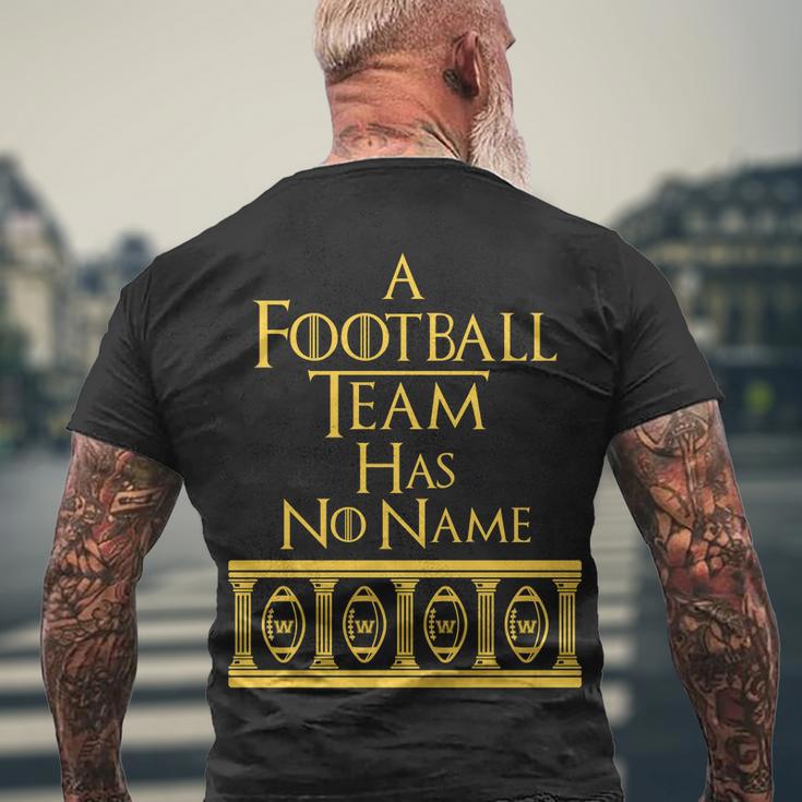 A Football Team Has No Name Washington Football Team Men's Crewneck Short Sleeve Back Print T-shirt Gifts for Old Men