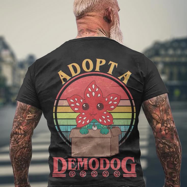 Adopt A Demodog Men's Crewneck Short Sleeve Back Print T-shirt Gifts for Old Men