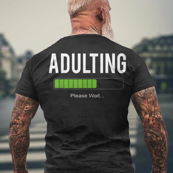 Adult 18Th Birthday Adulting For 18 Years Old Girls Boys Men's T-shirt Back Print Gifts for Old Men