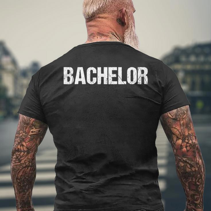 Bachelor Party For Groom Bachelor Men's Back Print T-shirt Gifts for Old Men