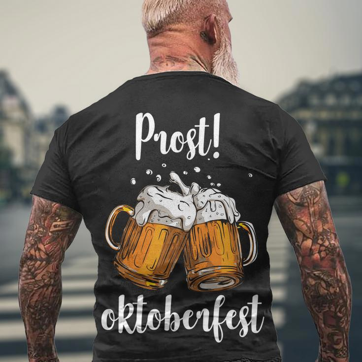 Beer Oktoberfest Prost Cheers Tshirt Men's Crewneck Short Sleeve Back Print T-shirt Gifts for Old Men