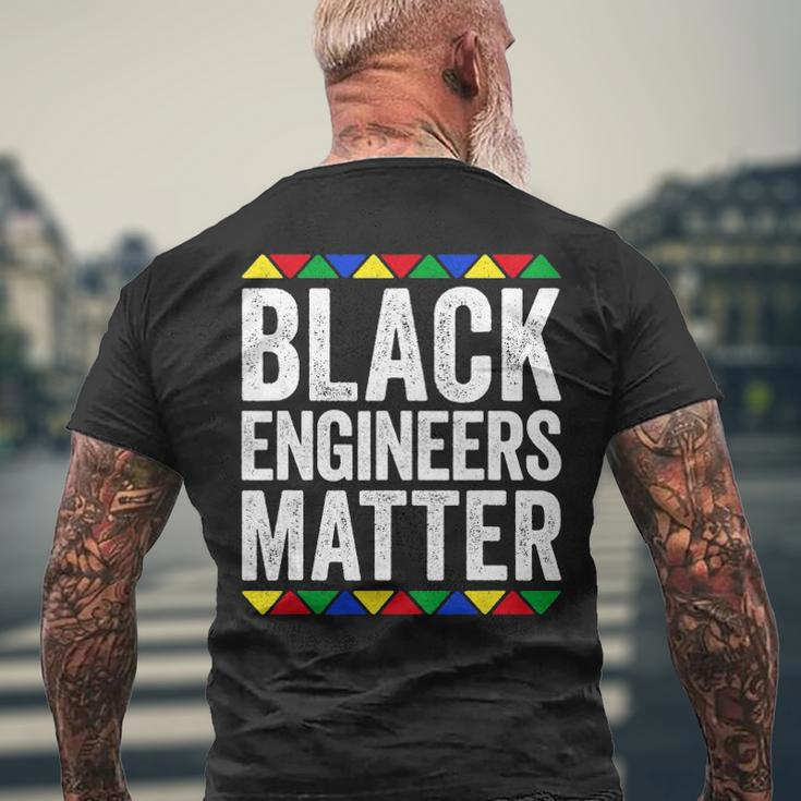 Black Engineers Matter Black Pride Men's Back Print T-shirt Gifts for Old Men