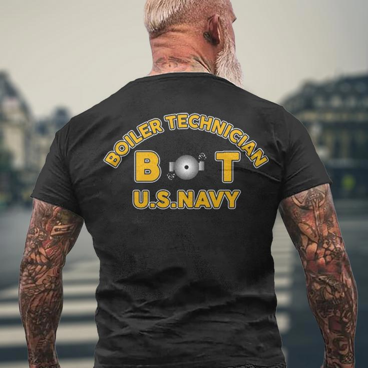 Boiler Technician Bt Men's Crewneck Short Sleeve Back Print T-shirt Gifts for Old Men
