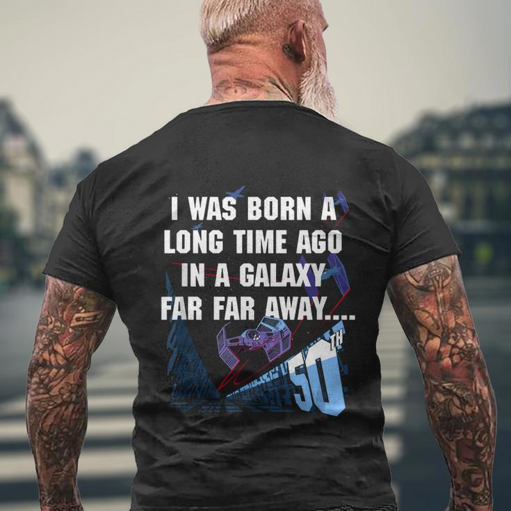 I Was Born A Long Time Ago 50Th Birthday Portrait Men's T-shirt Back Print Gifts for Old Men