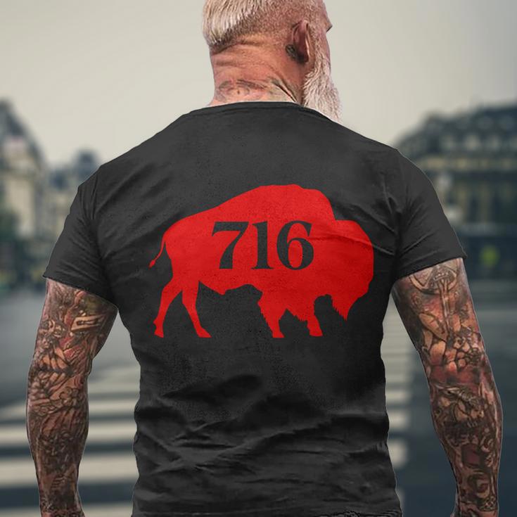 Buffalo 716 New York Football Tshirt Men's Crewneck Short Sleeve Back Print T-shirt Gifts for Old Men