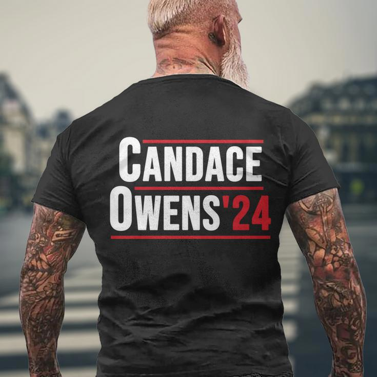 Candace Owens For President 2024 Political Men's Crewneck Short Sleeve Back Print T-shirt Gifts for Old Men
