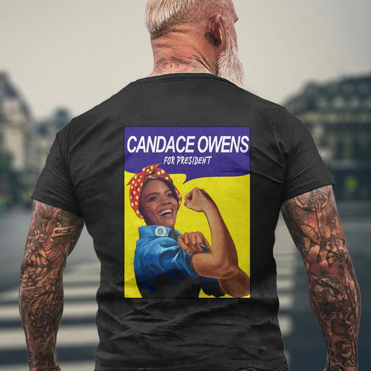 Candace Owens For President Men's Crewneck Short Sleeve Back Print T-shirt Gifts for Old Men